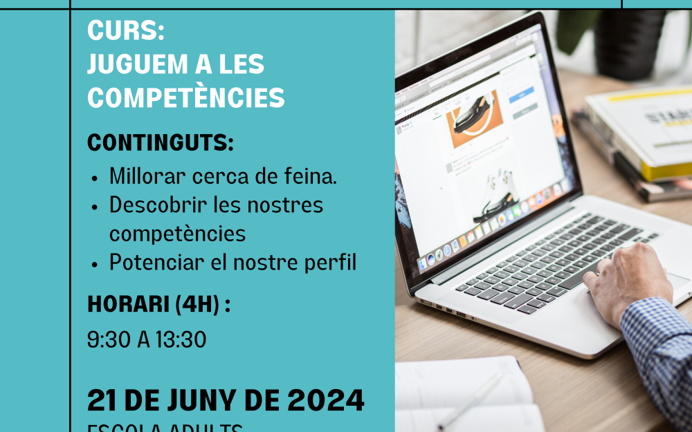 Cartell de la formació Juguem a les competències