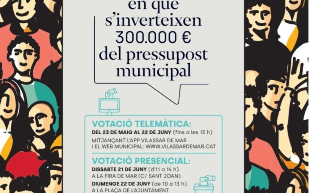 Cartell votacions als Pressupostos Participatius 2025-2026
