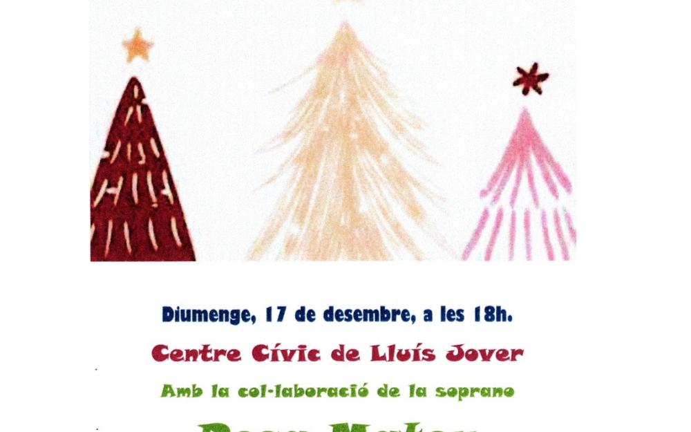 Cartell del recital de Nadal al Centre Cívic Lluís Jover
