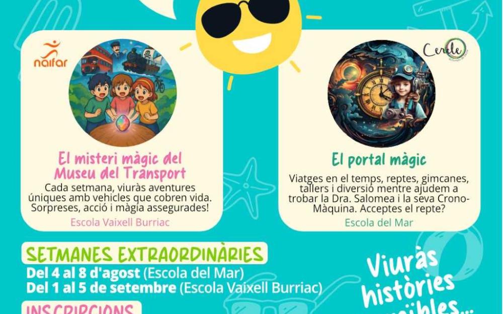 Cartell del casal d'estiu de les AFA 2025