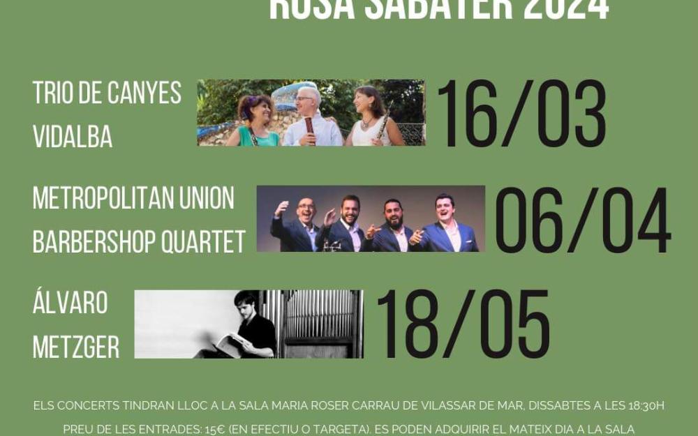 Cartell XXXII Cicle de Concerts Rosa Sabater 2024