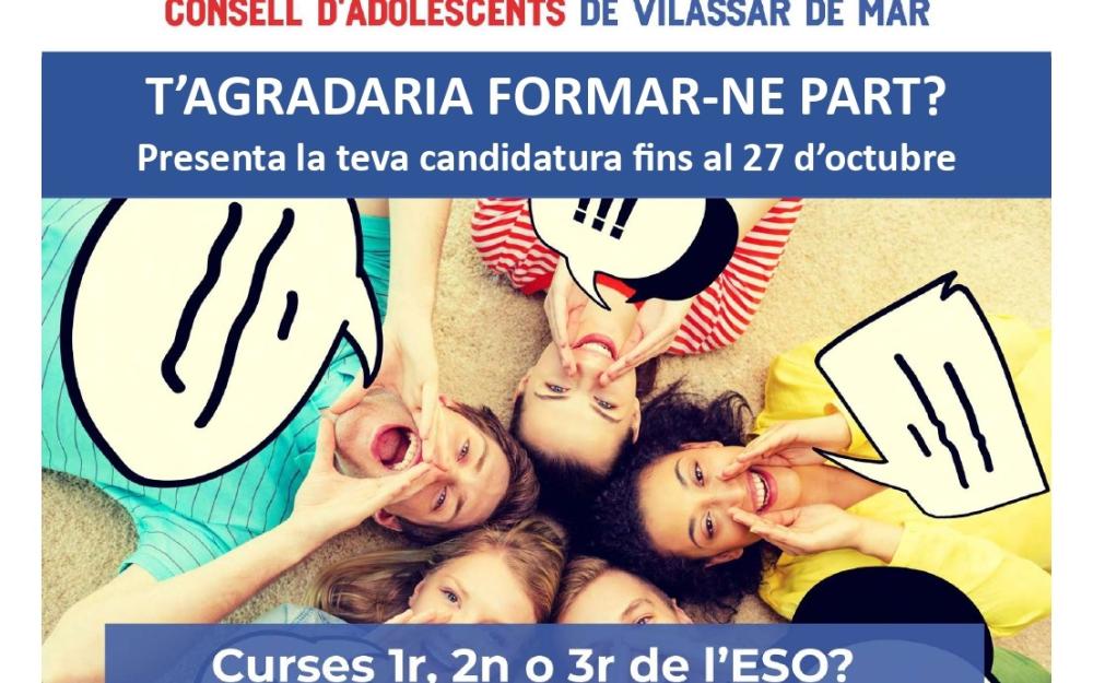 Cartell candidatures al Consell d'Adolescents