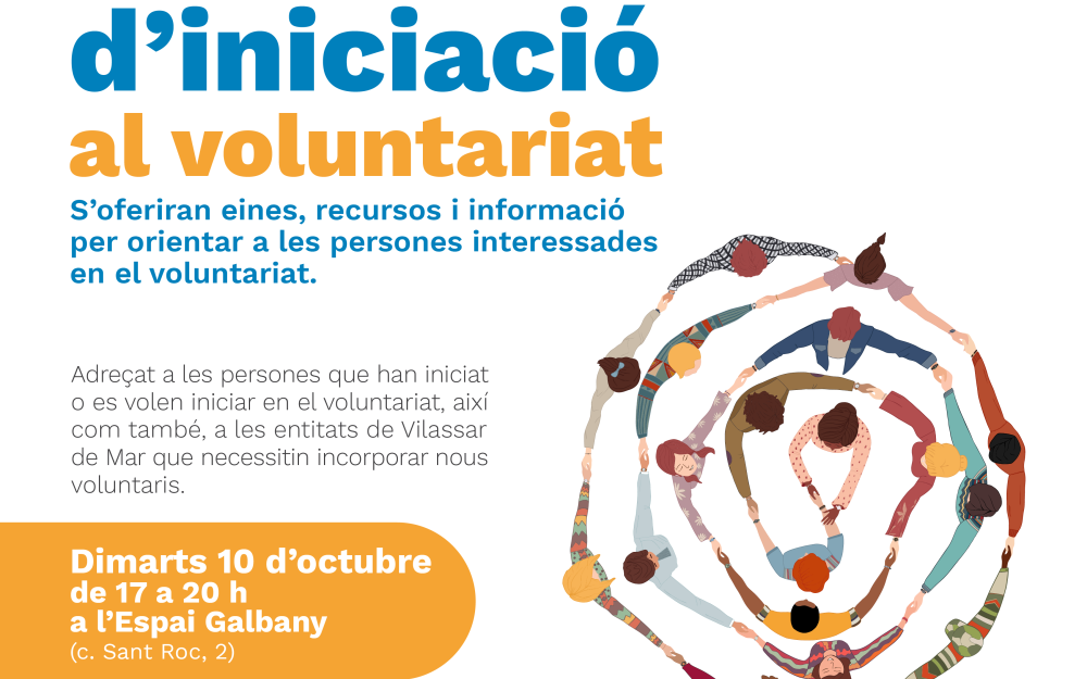 Cartell del curs d'inici al voluntariat