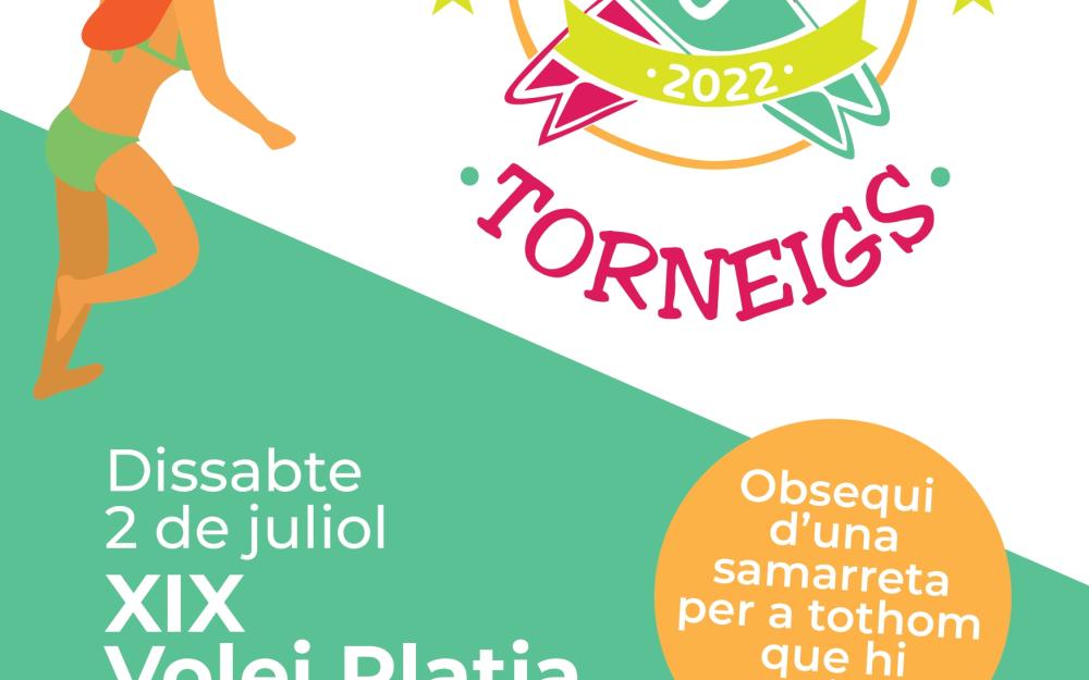 Cartell XIX Torneig de volei platja Cartell XIX Torneig de volei platja