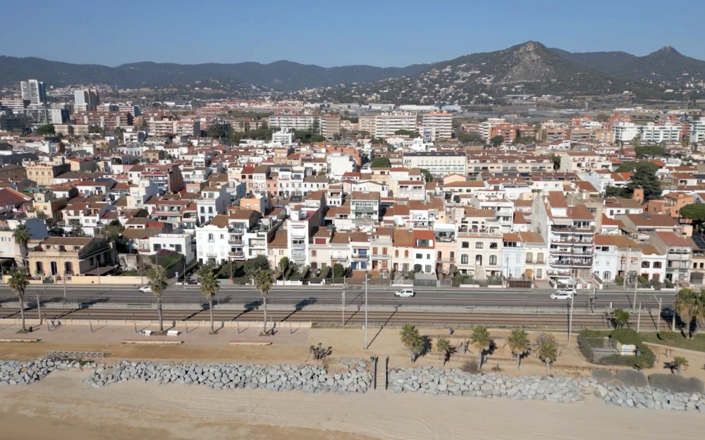 Foto aèria Vilassar de Mar abril 2023