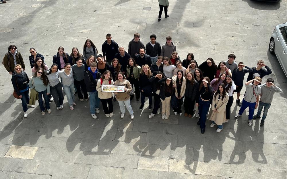 Rebuda institucional a l'alumnat d'intercanvi amb Alemanya