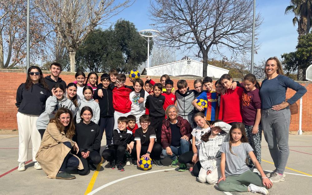 Lliurament de cistelles de korfbal