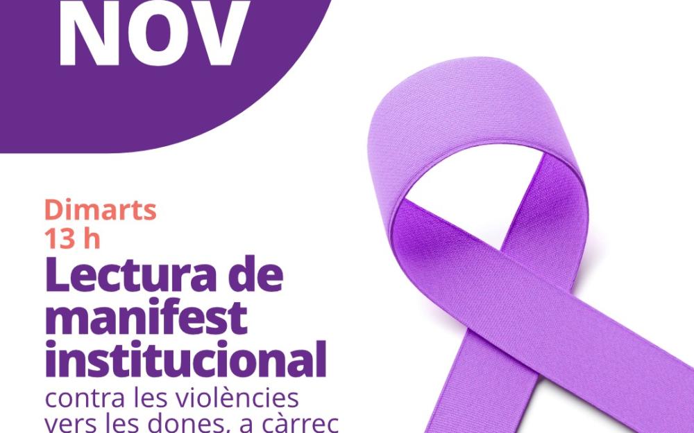 Lectura de manifest institucional