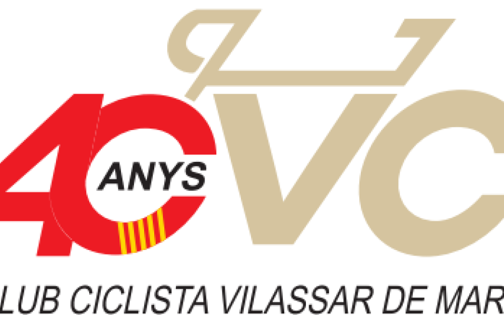 Logotip 40 anys del Club Ciclista Vilassar de Mar