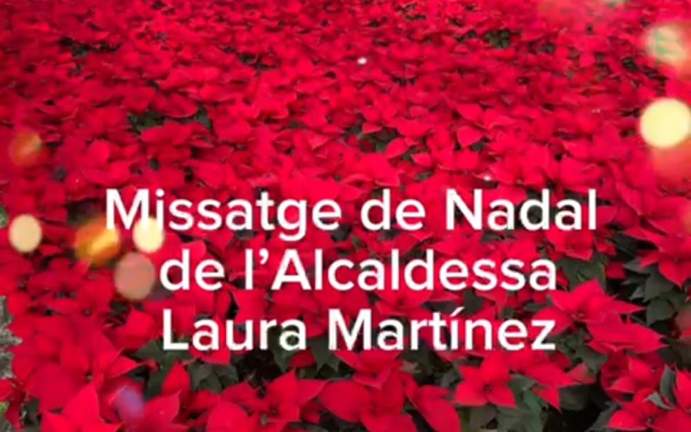 Missatge de Nadal de l'alcaldessa