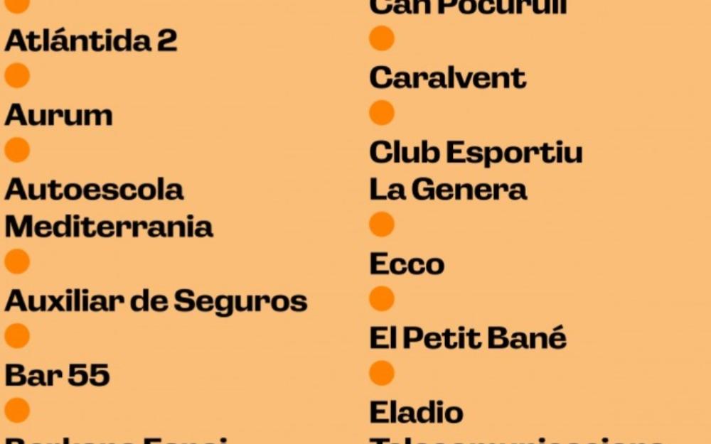 Participants de la Nit de Comerç 2025 a Vilassar de Mar. 