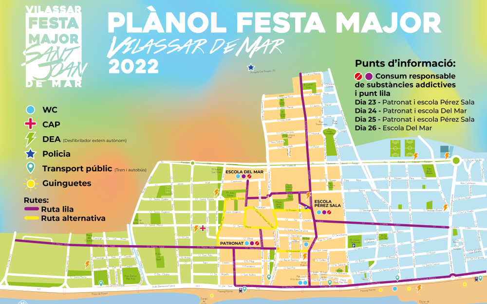 Mapa Festa Major ruta segura