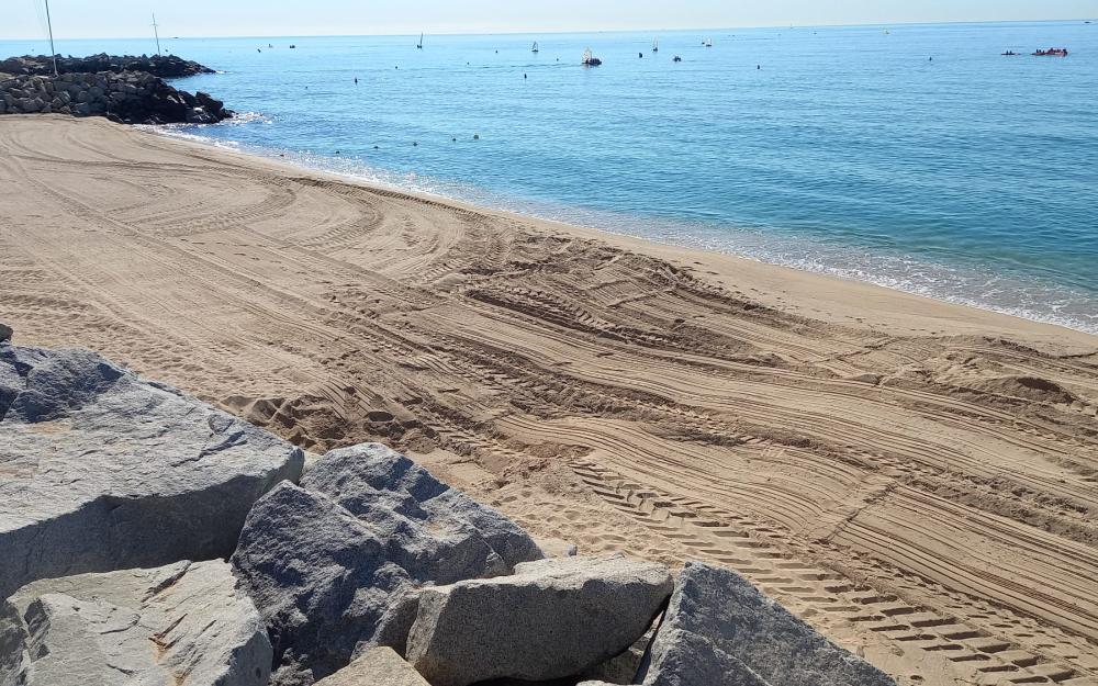 Platja a l'altura de la Riera d'en Cintet