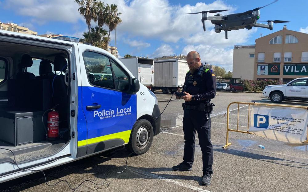 Un dels agents de la unitat de dron