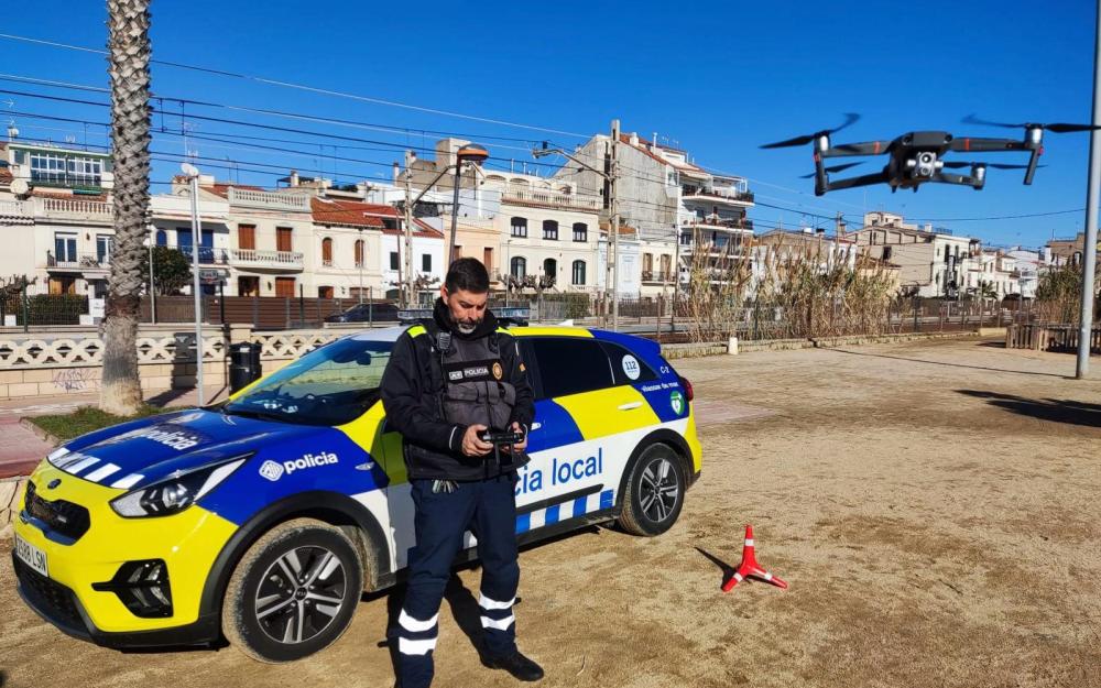 Un dels agents de la unitat de dron