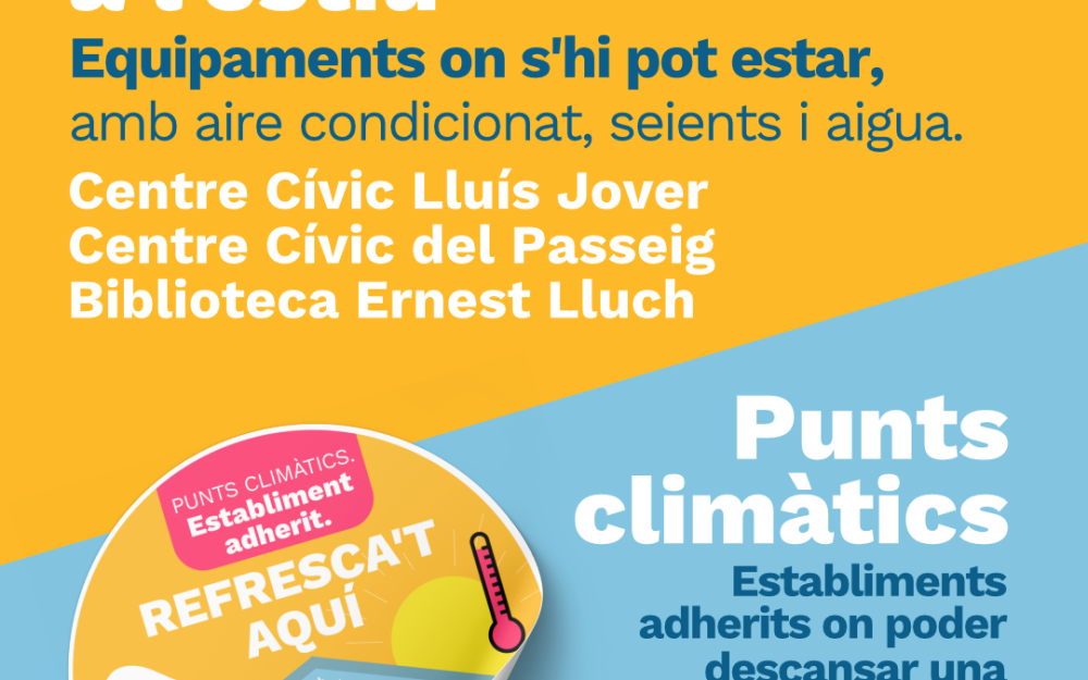 Refugis i punts climàtics a l'estiu