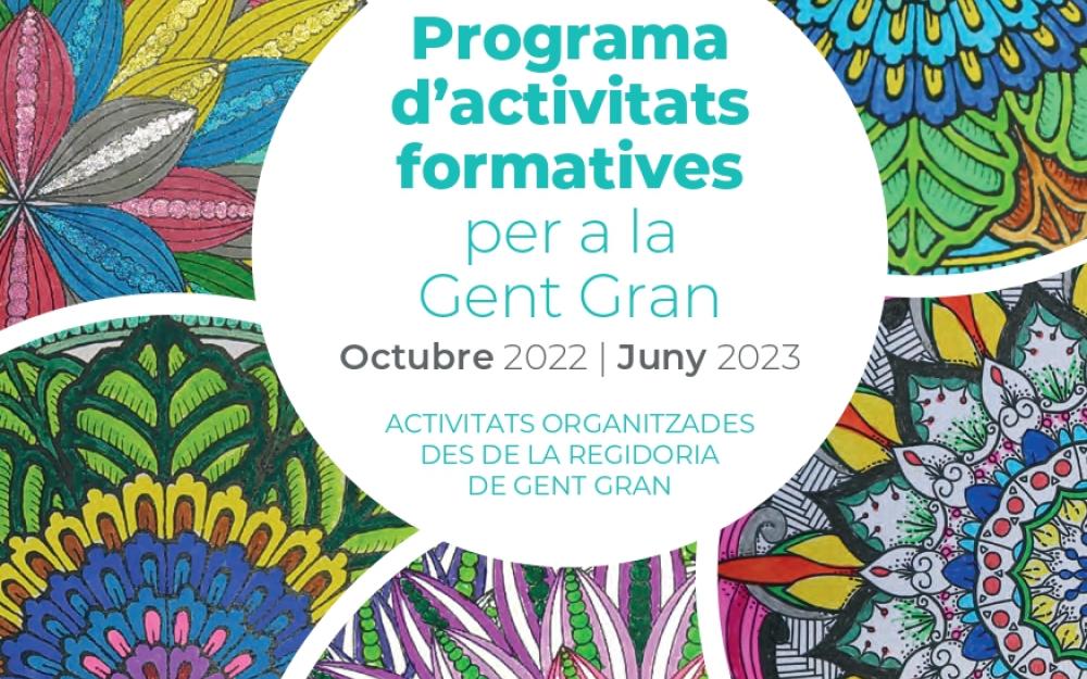 Portada del programa d'activitats formatives per a la gent gran