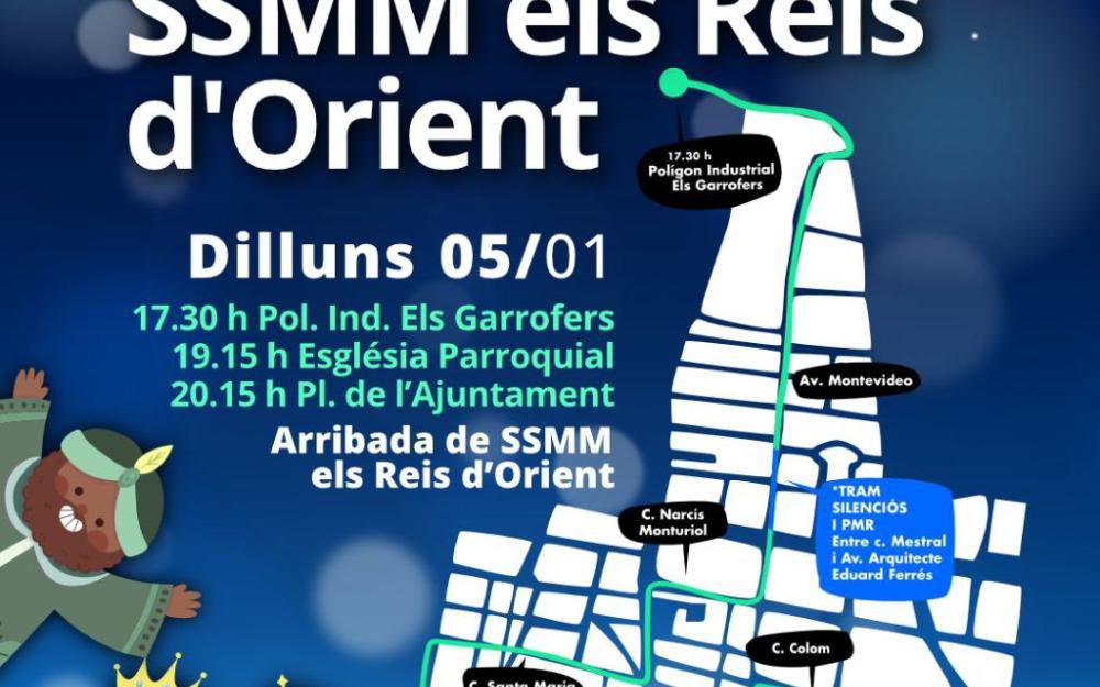 Recorregut cavaldada de Reis 2026