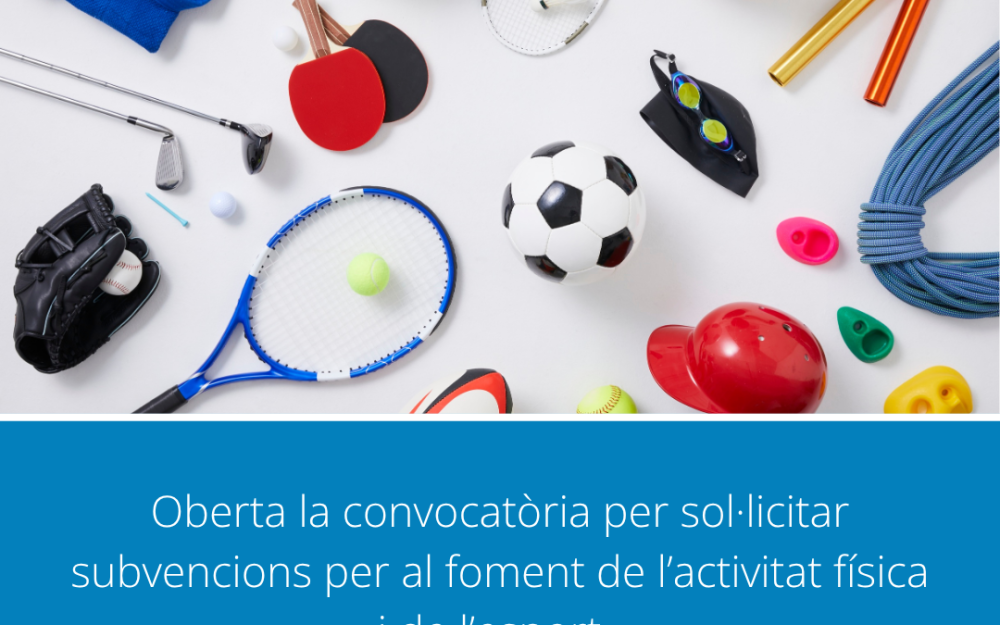Subvencions per al foment de l'activitat física i l'esport
