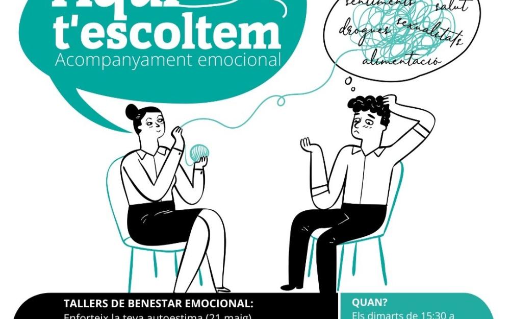 Cicle de tallers de benestar emocional per a joves de 12 a 17 anys