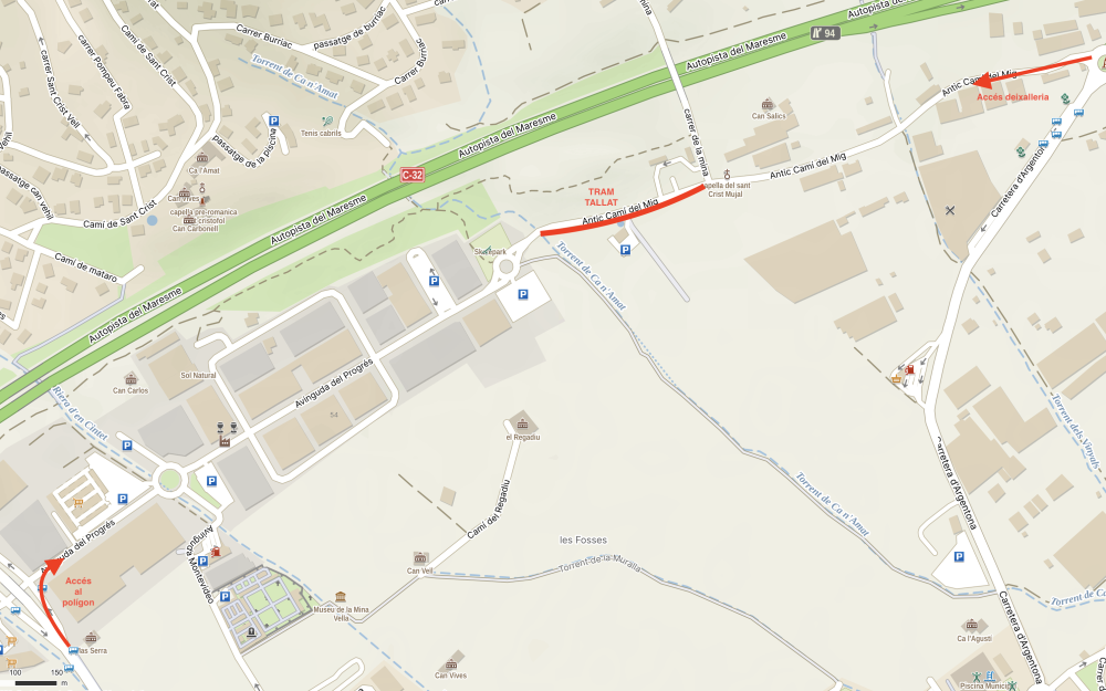 Plànol de l'actuació d'Endesa