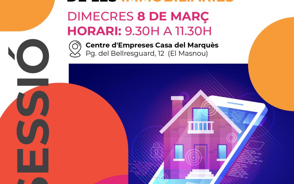 Cartell de la sessió Les Proptech al servei de les immobiliàries