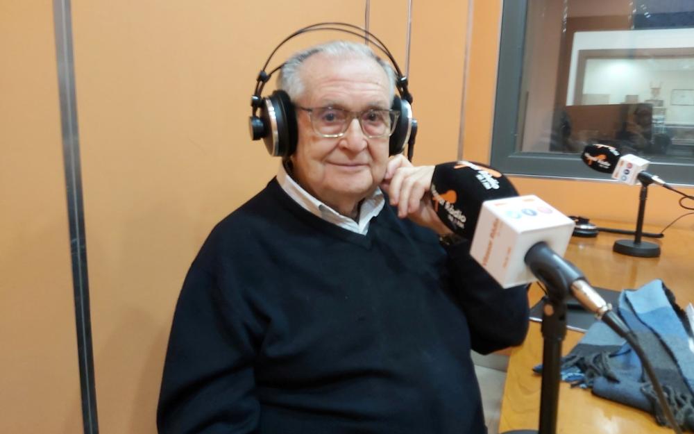 Tomàs Mayor en una entrevista a Vilassar Ràdio