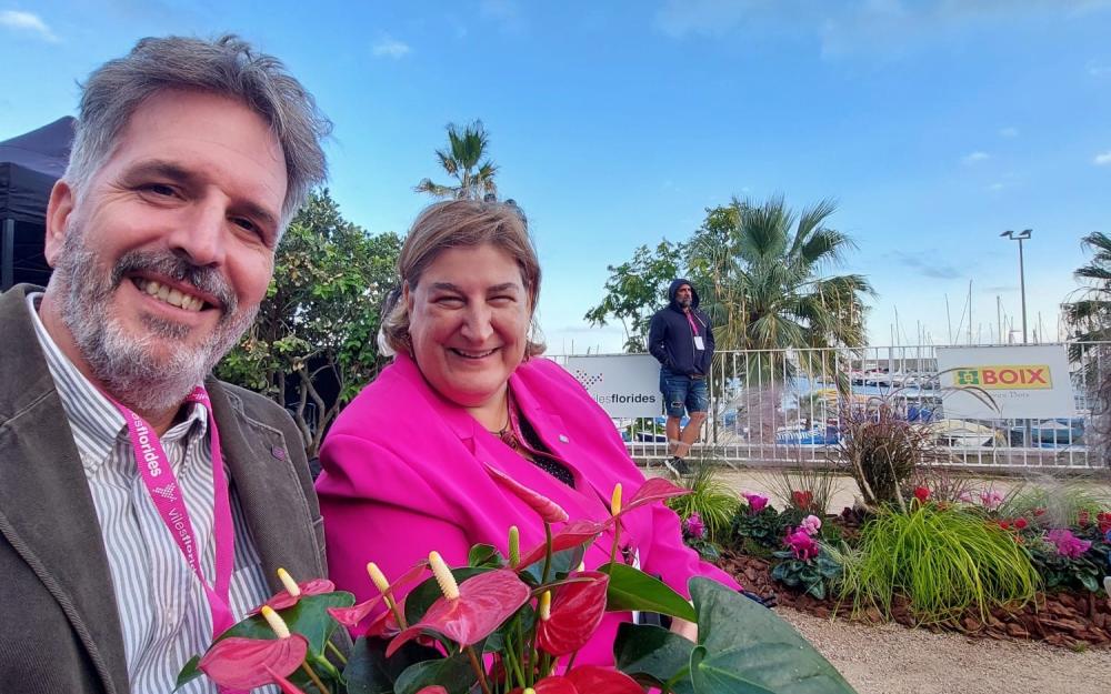 Jordi Pallés i Marta Rovira van assistir a la gala de lliurament de les Flors d'Honor de Viles Florides