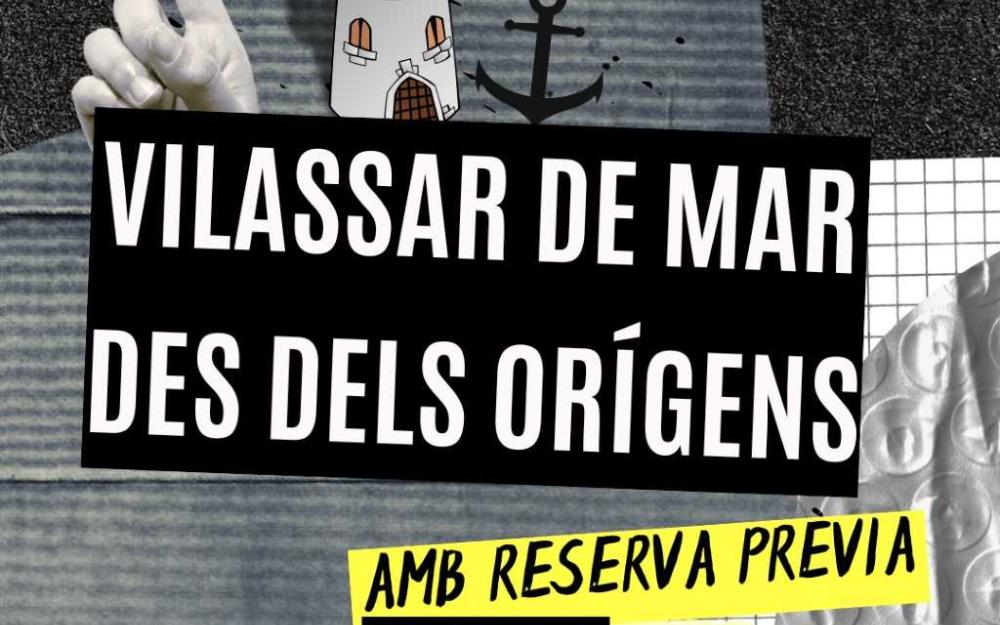 Cartell de la visita guiada "Vilassar de Mar des del orígens"