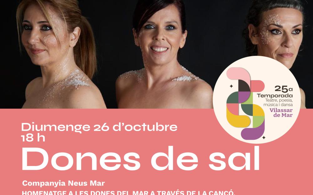 Cartell de l'espectacle "Dones de sal"