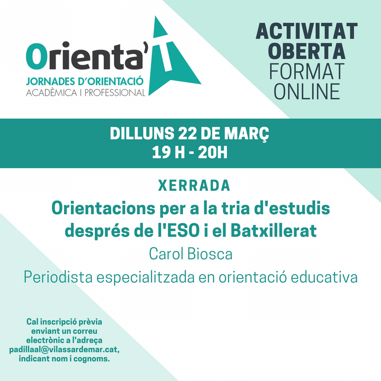 Orienta't dilluns 22