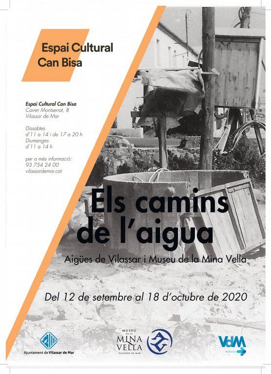 Cartell exposició 'Els camins de l'aigua' Can Bisa 