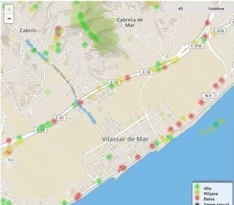 Mapa cobertura mòbil