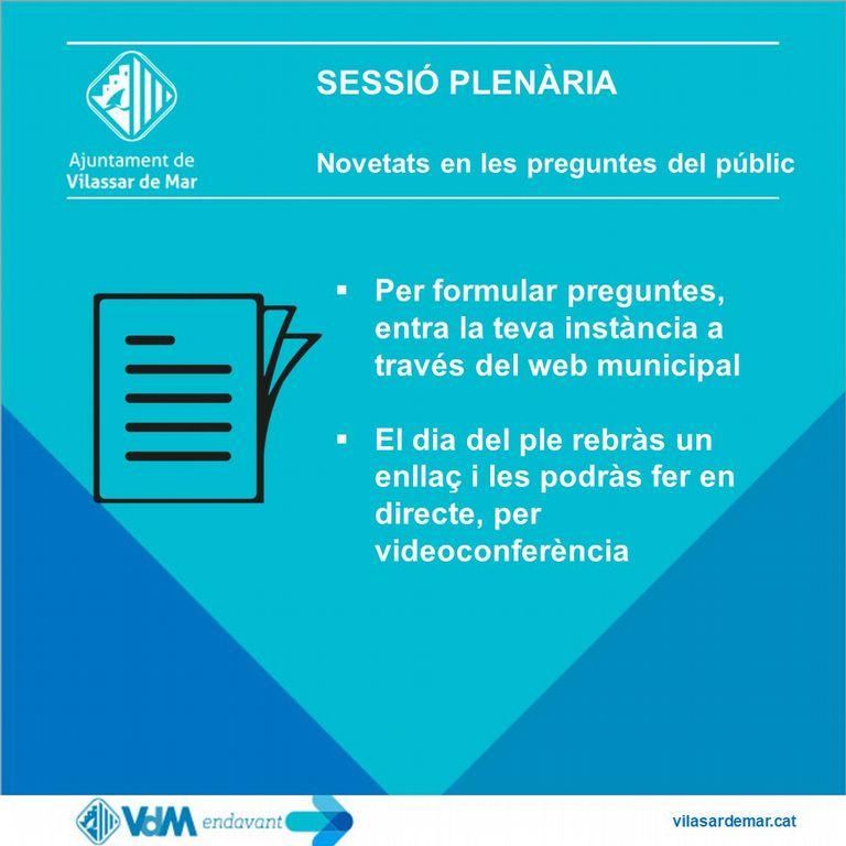 Bànner plantilles preguntes del públic