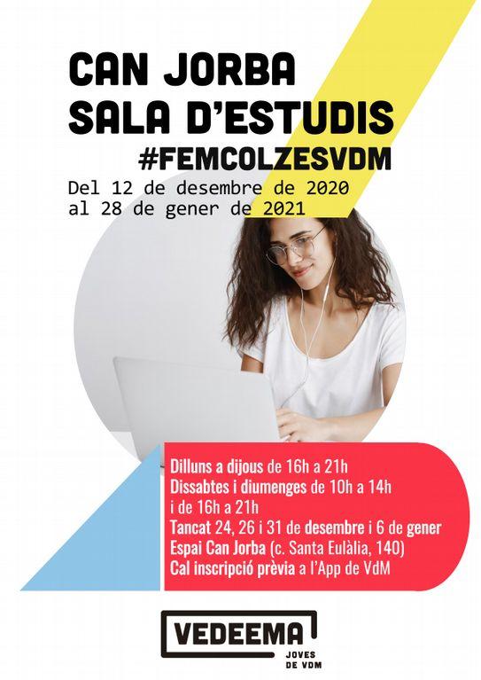 Sala d'estudi desembre 2020 - gener 2021