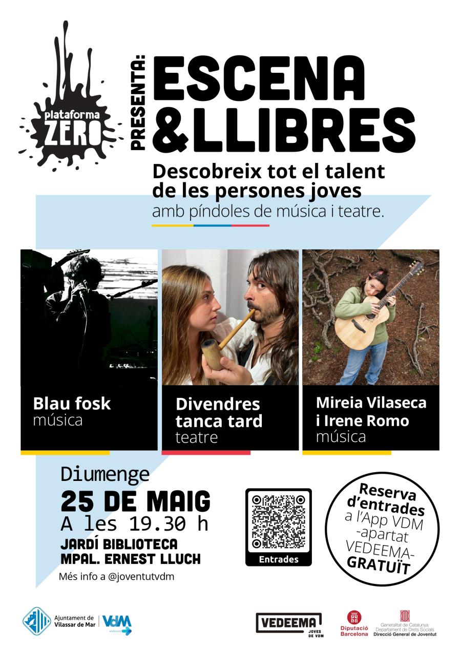 Cartell d'Escena & Llibres del 25 de maig 