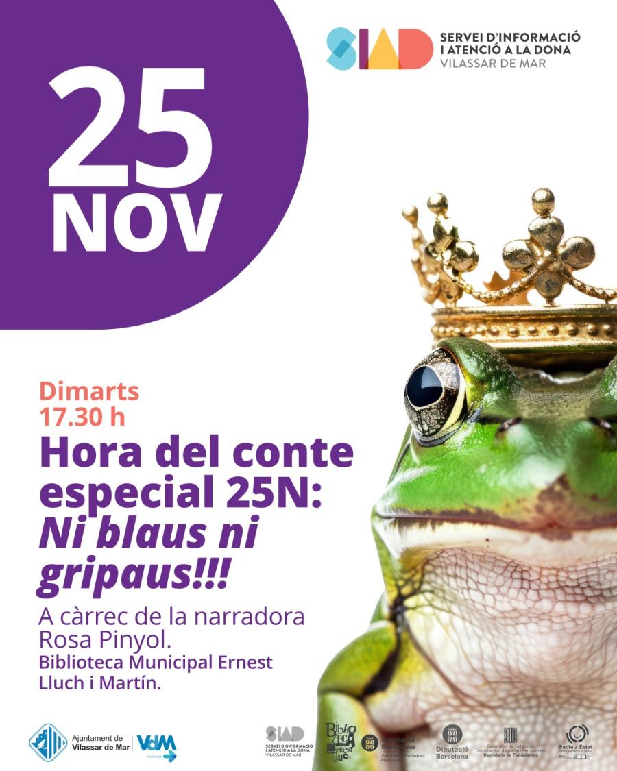 Cartell de l'hora del conte, especial 25N