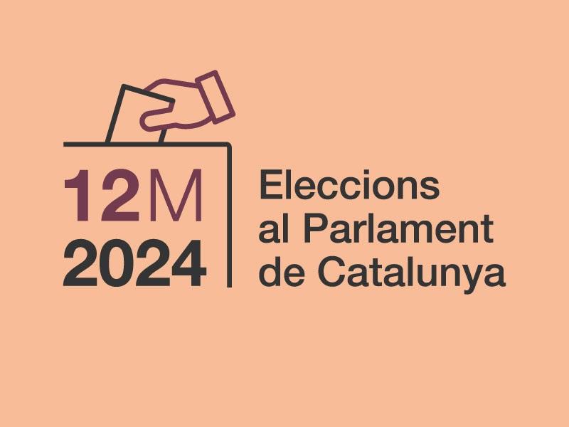 Bànner Eleccions al Parlament de Catalunya 12 maig 2024