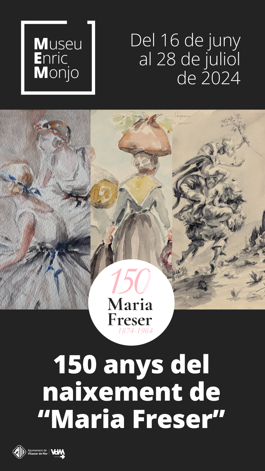 Cartell de l'exposició commemorativa a Maria Freser