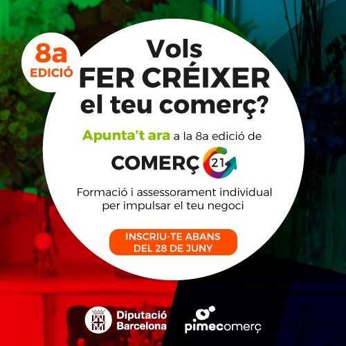 Cartell de la 8a edició del programa Comerç21