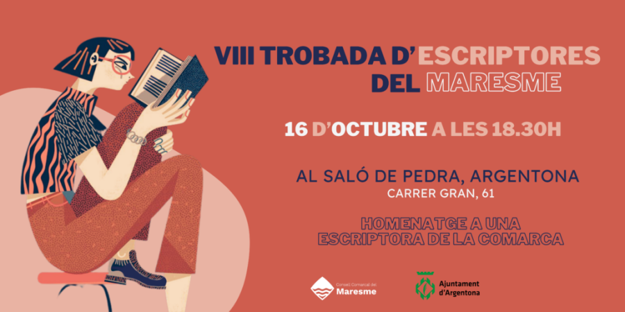Bànner de la VIII Trobada d'escriptores del Maresme