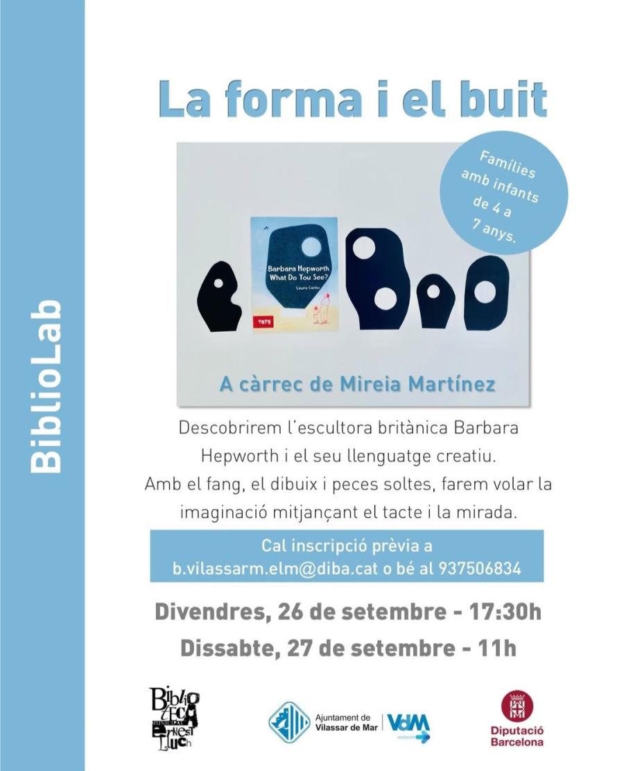 Cartell del BiblioLab La forma i el buit