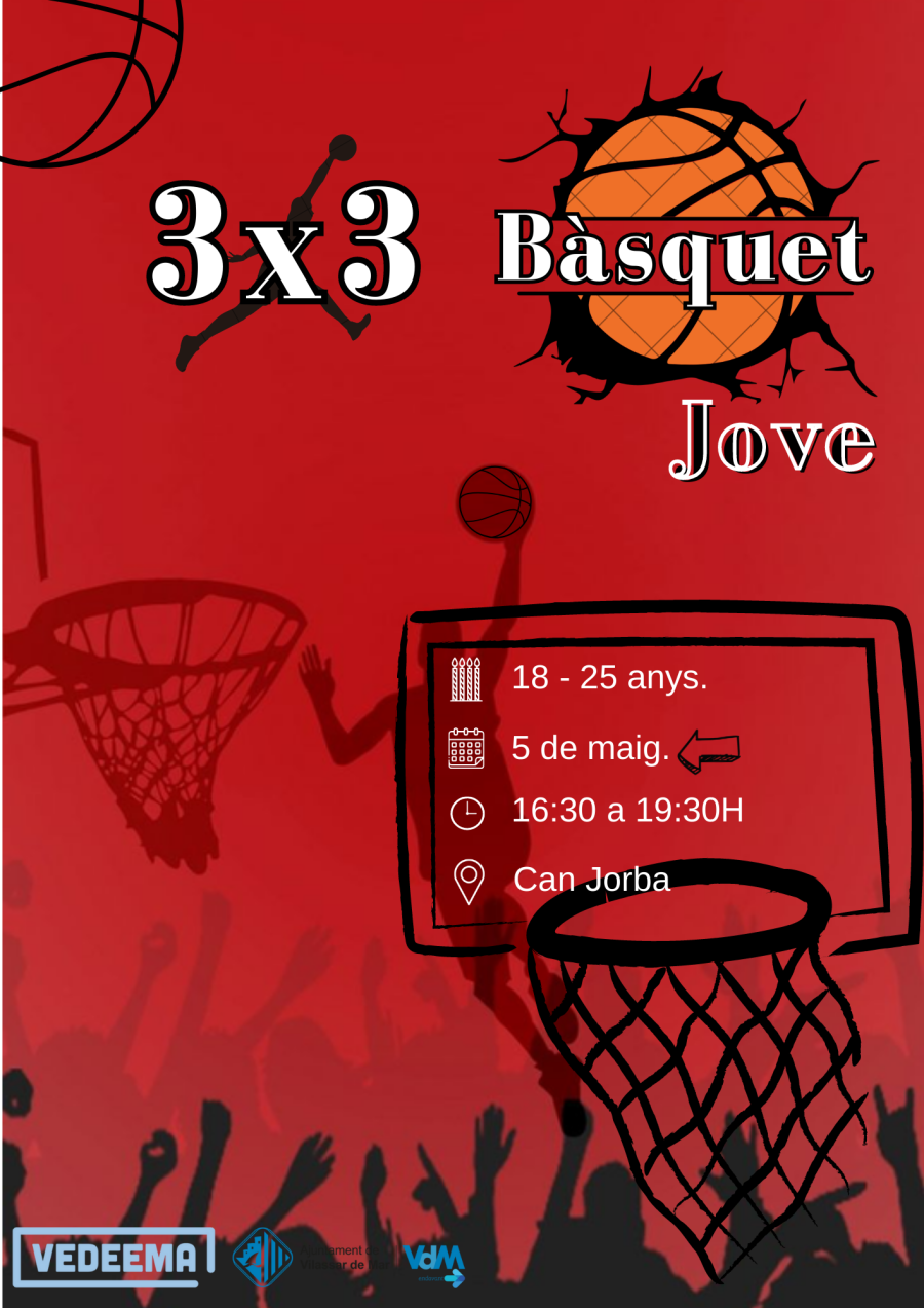 Cartell 3x3 Bàsquet jove