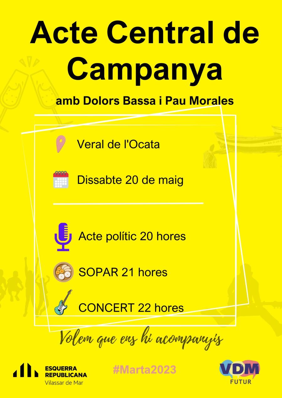 Cartell acte polític d'ERC