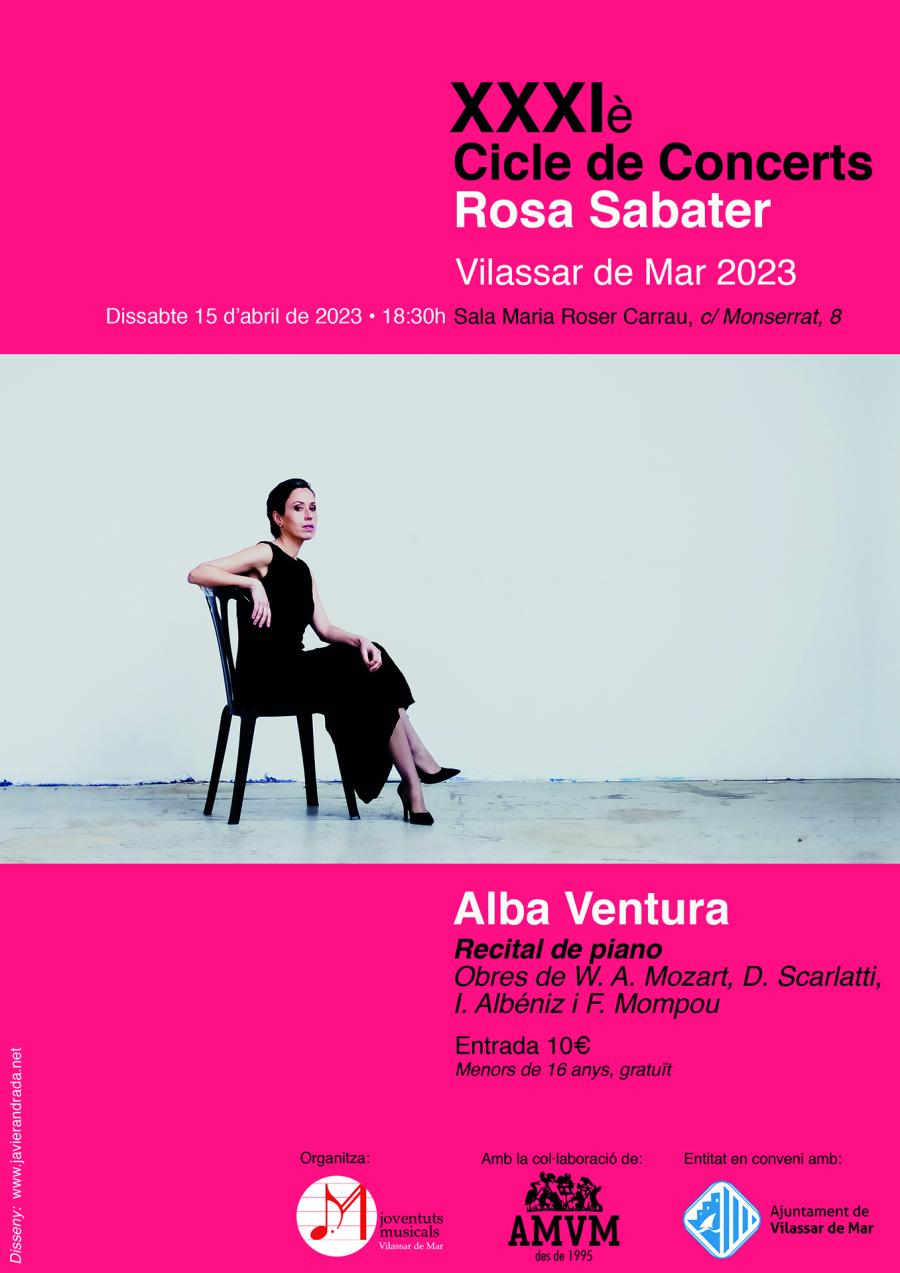 Cartell actuació d'Alba Ventura