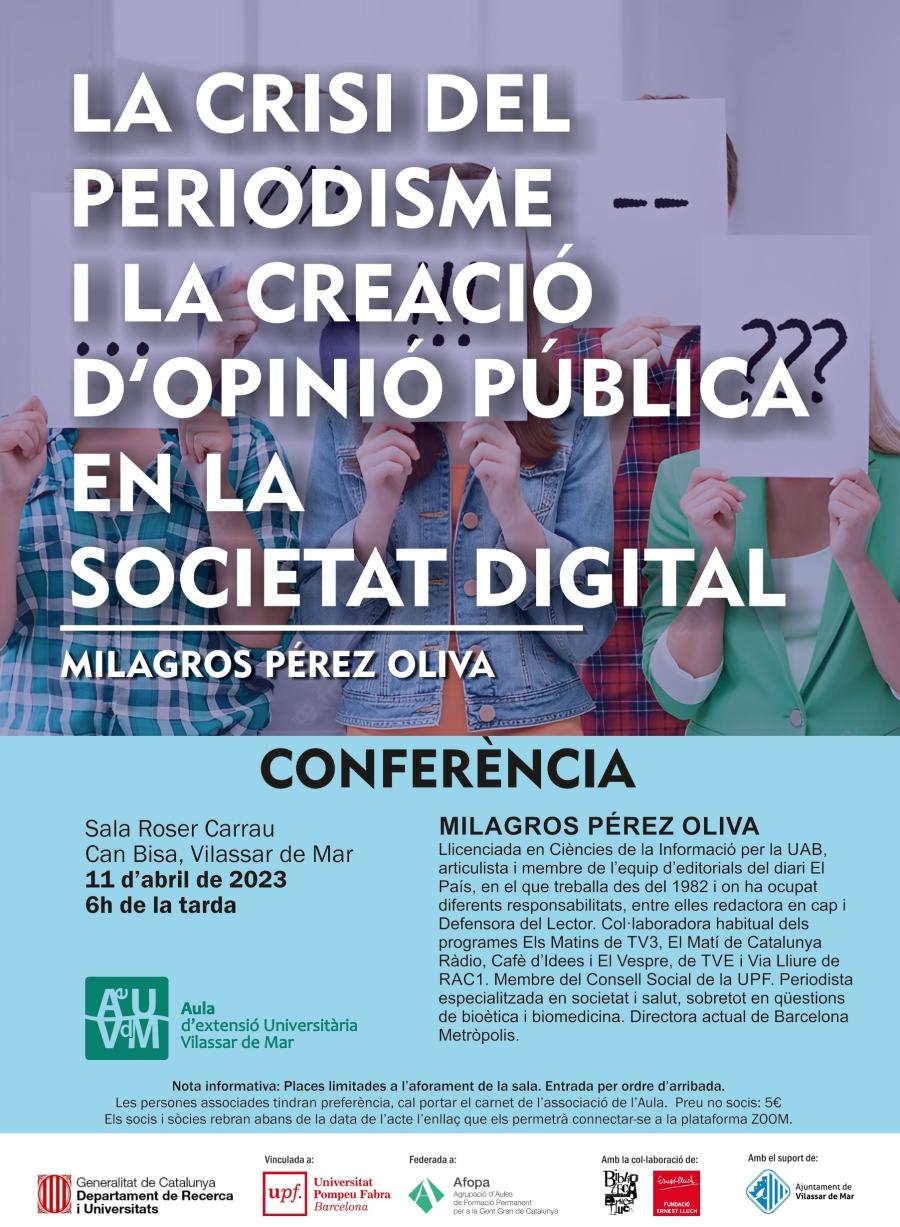 Cartell Aula d'Extensió Universitària 
