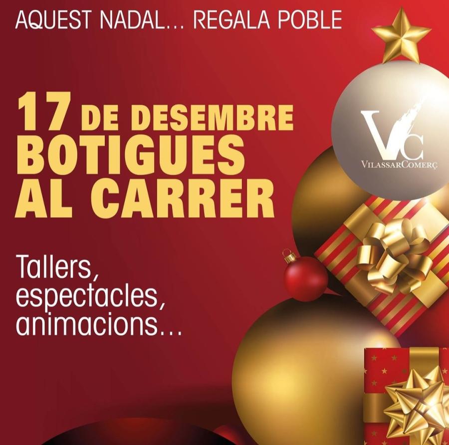 Cartell de botigues al carrer