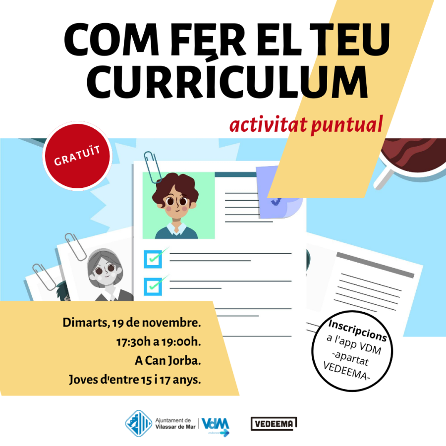 Cartell Com fer el teu currículum