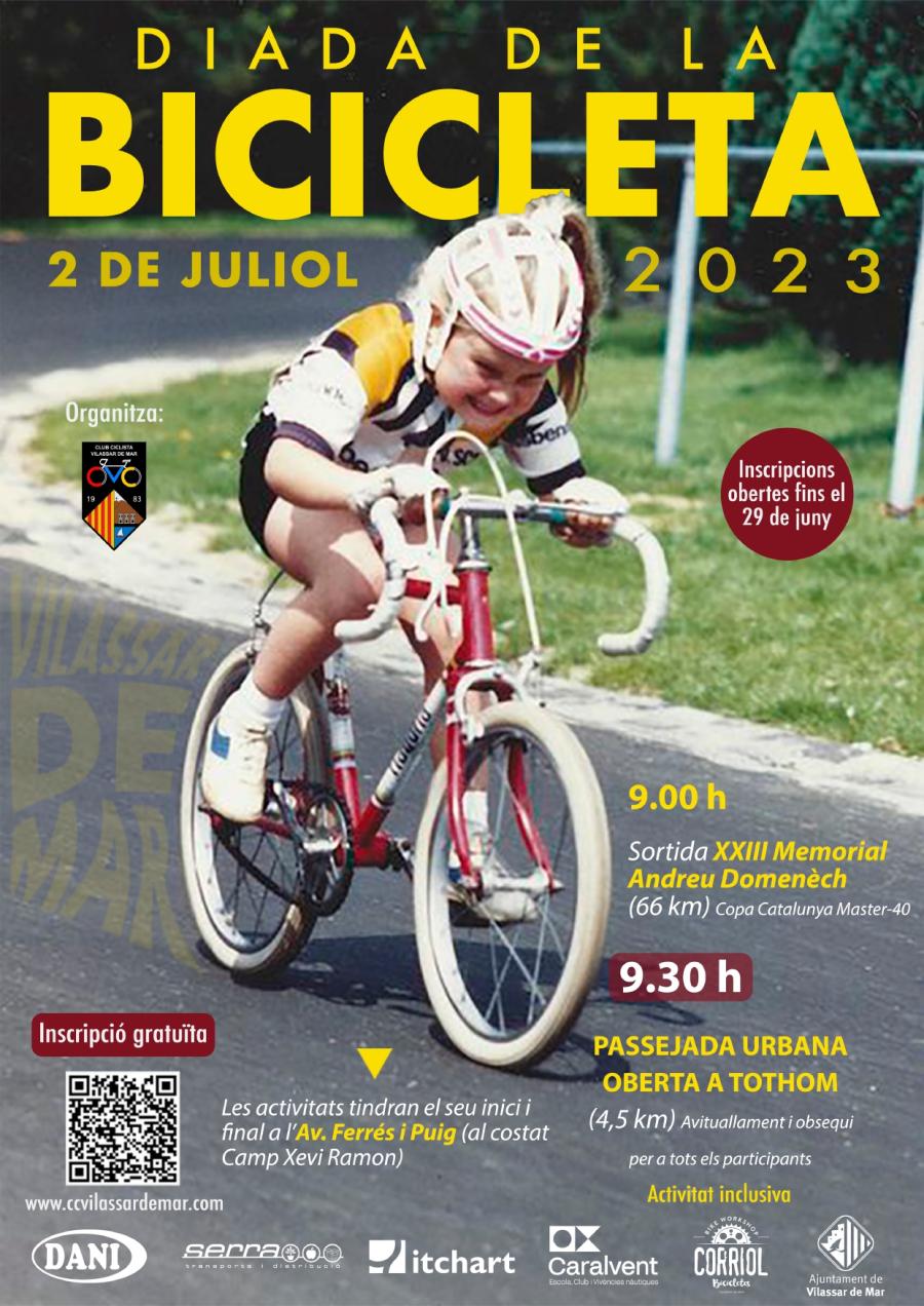 Cartell de la Diada de la Bicicleta organitzada pel Club Ciclista Vilassar de Mar