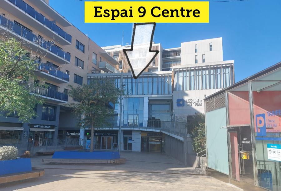 Cartell ubicació Espai 9 Centre